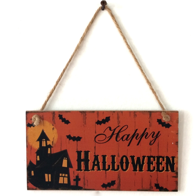 Halloween Ghost Festival Wooden Crafts Listing  Decoration Gift Hanging Board
