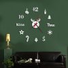 Acrylic 3D Wall Clock DIY Living Room Bedroom Wall Background Decoration