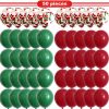 1 Set Christmas Red Green Confetti Balloon Set Merry Christmas Christmas Party Decorations