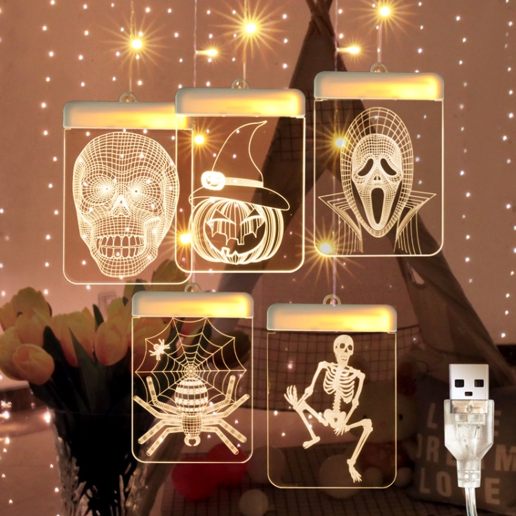 LED Halloween Light String Masquerade Party Decoration Lamp