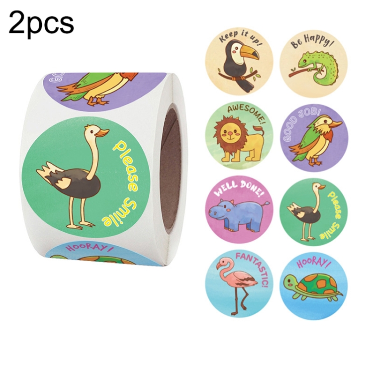 2 PCS Children Toy Reward Sticker Office Stationery Decoration Label Sealing Sticker, Size: 3.8 Cm / 1.5 Inch