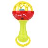 Baby Rattles Toy Intelligence Grasping Gums Plastic Hand Bell Rattle Funny Educational Toy,Color Random Delivery