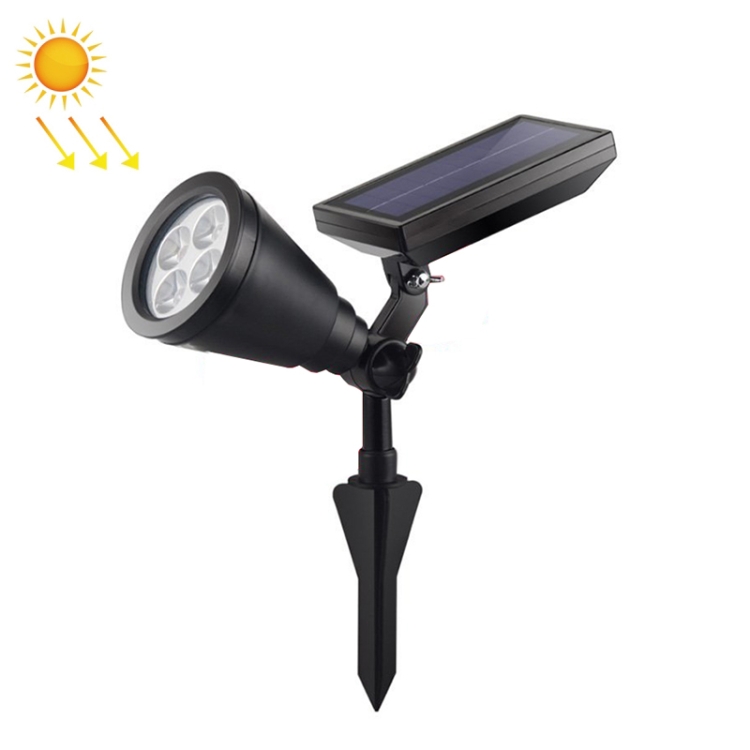 4 LEDs Household Solar Lawn Light Outdoor Garden Light Plant Growth Light