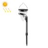 Cone-Shape Garden Decoration Solar Lawn Light Outdoor LED Ground Plug And Wall-Mounted Dual Purpose Lights