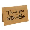 15 PCS Vintage Kraft Paper Simple Blessing Message Card Holiday Universal Thank You Card
