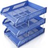 Deli 9209 Office Storage Supplies Three-Tier File Box