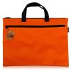 Deli 5840 Portable Canvas Zipper File Bag Double Simple Storage Bag