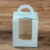 50 Pieces Muffin Cup Cake Box Portable Window Cake Packaging Box
