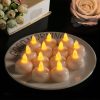 12 PCS  Waterproof Candles SPA Shower Water Decorative Candle Lights LED Floating Candles