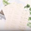 50 Packs Thank You Hot Stamping Label Dessert Cup Decoration Sticker