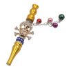 Metal Pipe Hookah Nozzle With Diamond Pendant