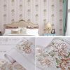 Modern Minimalist 3D Stereo Flower Self-Adhesive Wallpaper Bedroom Living Room TV Background Wall Wide Strip Wallpaper