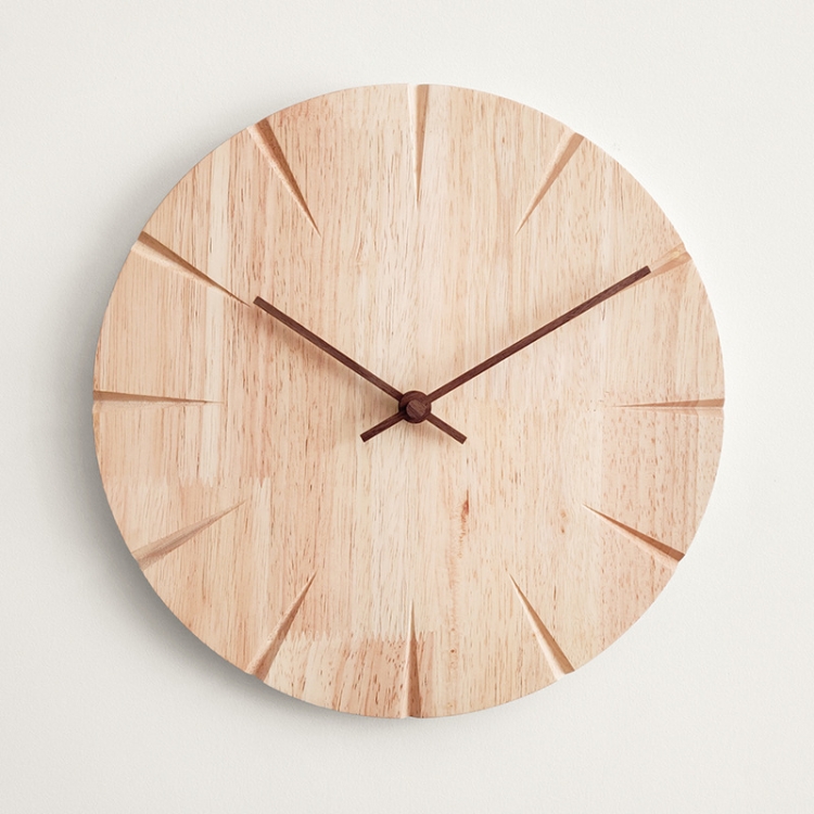 12 inch Solid Wooden Wall Clock Home Living Room Wall Clock Decorative Clock