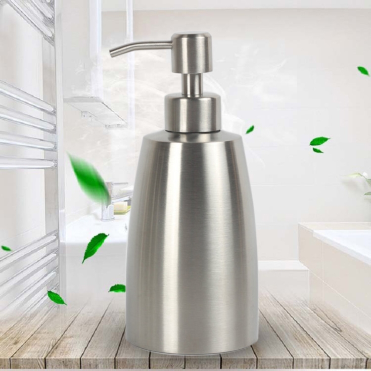 304 Stainless Steel Dish Washing Liquid Bottle Hand Sanitizer Bottle Manual Soap Dispenser