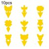 10pcs Double-Sided Yellow Board Sticky Insect Board Insect Trap Heterogeneous Physical Sticky Insect Board, Random Style Delivery