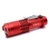 2 PCS Mini Zoom LED Flashlight Dual-Purpose Retractable Flashlight