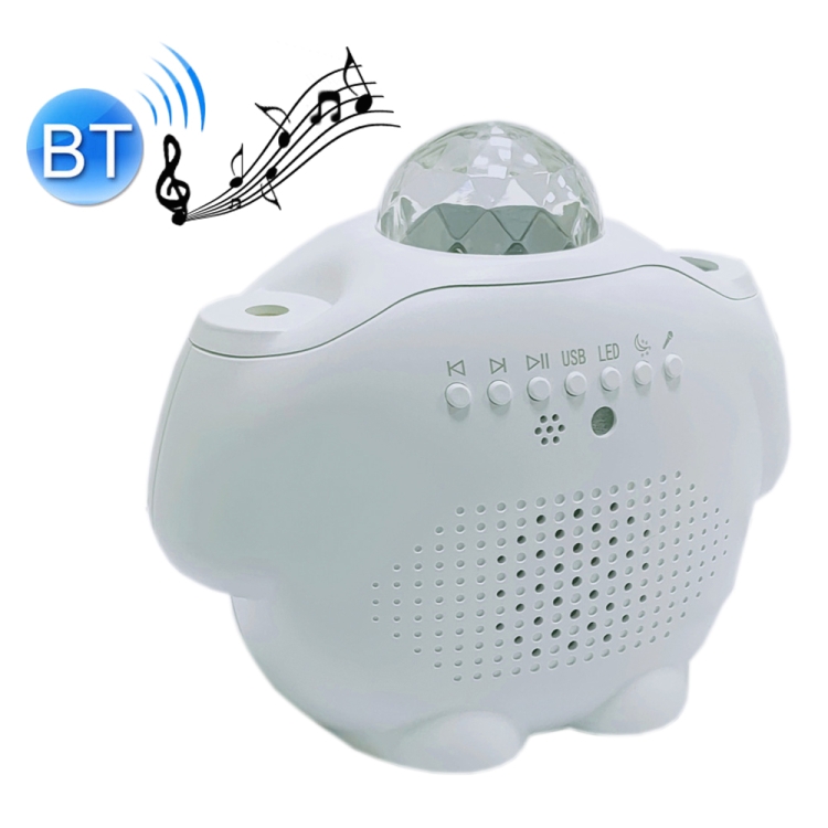 SC515-03 Remote Control Bluetooth Music Starlight Water Pattern Projection Bedroom Night Light USB Sound Control Full Star Laser Stage Lamp