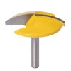 6 Shank Thin Flat-Bottom Woodworking Cutter Engraving And Trimming Machine Slotting Head