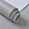 PVC Imitation Cloth Self-Adhesive Wallpaper Waterproof Thick Wall Stickers TV Background Wall Decoration Linen Wallpaper