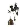 Retro Vintage Style Animal Doorbell Metal Iron Bell Wind Chimes Hanging Ornament