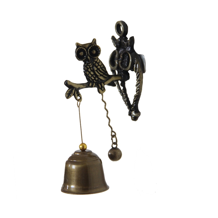 Retro Vintage Style Animal Doorbell Metal Iron Bell Wind Chimes Hanging Ornament