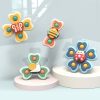 A6 Baby Sucker Rotary Toys Fun Fingertip Spinning Top Bathing Water Toys