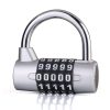Large 5 Digit Combination Gym Cabinets Password Lock Tool Box Door Padlock