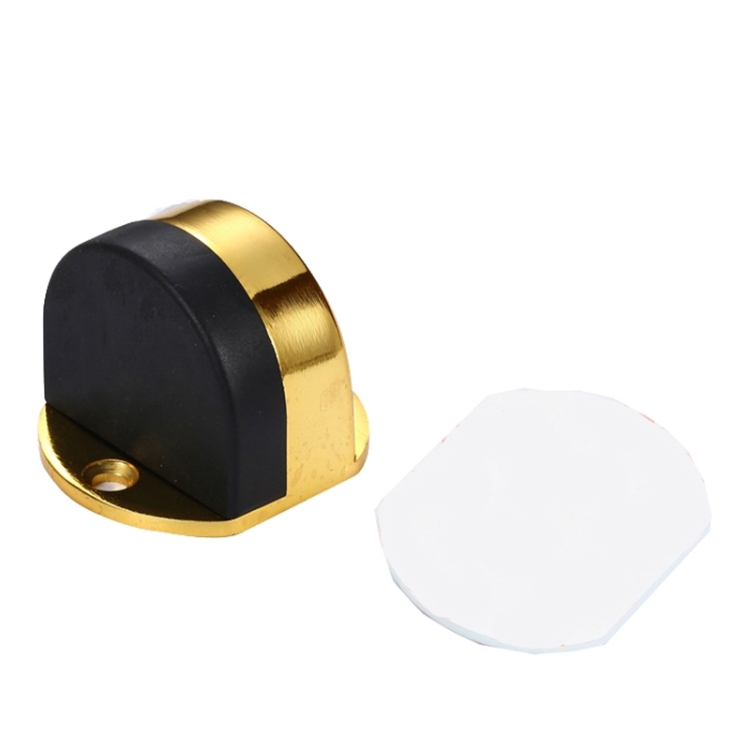 Stainless Steel Punch-Free Door Pad Bedroom Bathroom Invisible Anti-Collision Rubber Door Stopper
