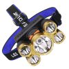 Large-Caliber Rechargeable LED Emergency Fishing Headlamp Strong Long-Shot Headlamp Head-Mounted Safety Miner Lamp