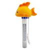 K-1020D Cartoon Yellow Gold Fish Pool Thermometer Pool Water Temperature Meter