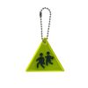 Sidewalk Reflective PVC Keychain Traffic Safety Schoolbag Night Reflective Pendant Random Colour Delivery