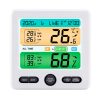 Indoor Color Digital Display Thermometer & Hygrometer Household Large-Screen Electronic Clock