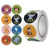 2 PCS Kindergarten Children Cartoon Animal Stickers Gift Packaging Bag Sealing Stickers