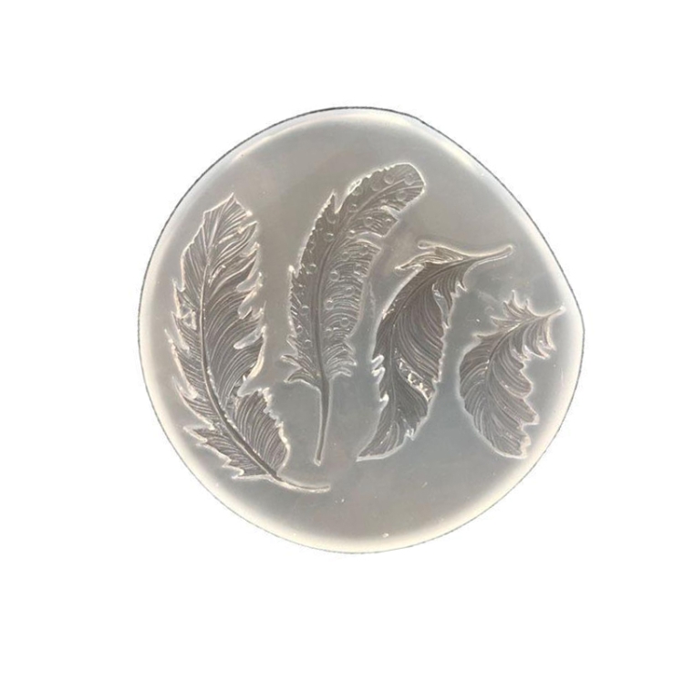 Crystal Epoxy Silicone Mold Handmade Feather Pendant Mold