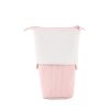 ANGOO Corduroy Retractable Drop-Down Pencil Case Student Stationery Storage Bag