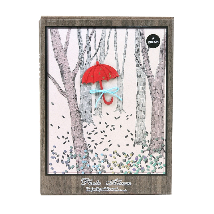 4D Large 6-Inch Photo Album 200 Sheets Interstitial Album Boxed Children Growth Book