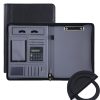 KC601 A4 Multifunctional Portable Folder Business Zipper Bag Leather Folder, Style: