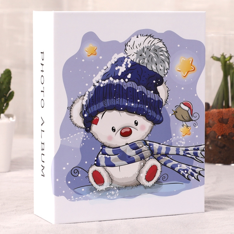 Large 6 Inch 100 Sheets Couples And Children Plastic Photos Cartoon Photo Album