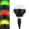 24V Safety Three-Color Warning Light Alarm LED Hemispherical Waterproof Indicator