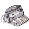 Angoo Large Capacity Pencil Case Cute Canvas Stationery Bag