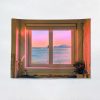 Sea View Window Background Cloth Fresh Bedroom Homestay Decoration Wall Cloth Tapestry