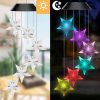Outdoor Colorful LED Solar Wind Chime Light Garden Park Decorative Waterproof Light