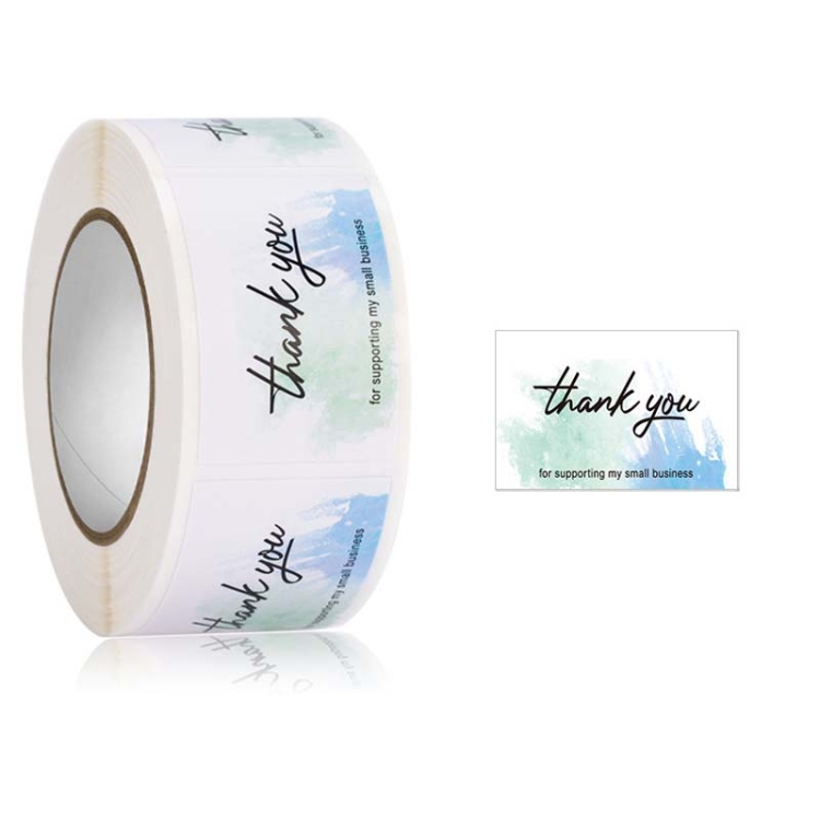 5 Rolls Thank You Label Seal Decoration Sticker