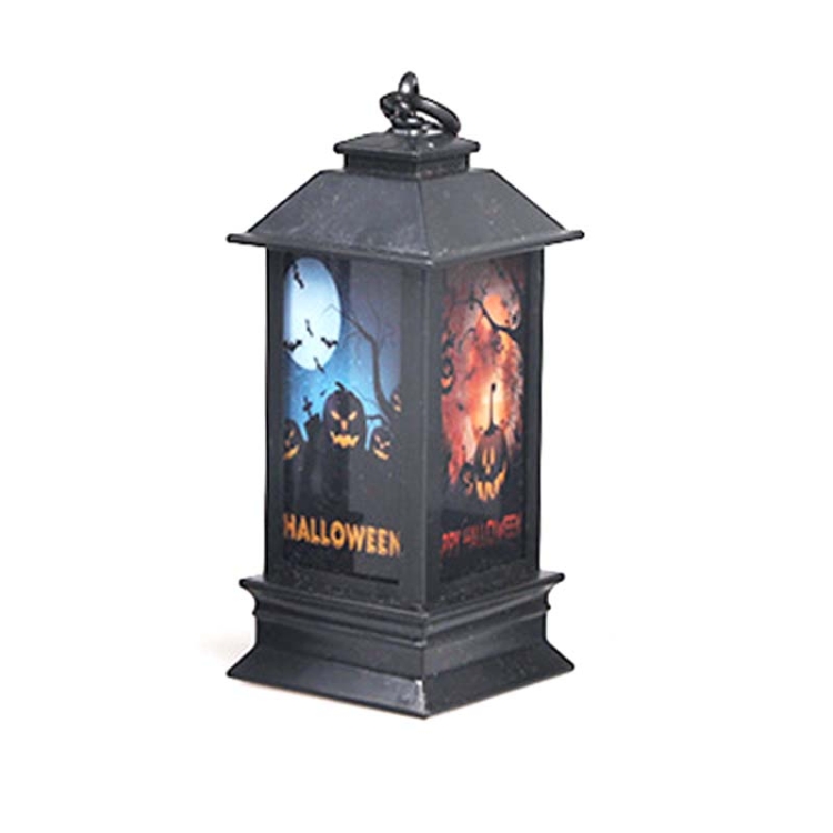 4 PCS Halloween Window Decoration Props Fecoration Small Oil Lamp Wind Lamp Luminous Ornaments
