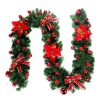 T-9 270cm Christmas Encrypted Decorative Rattan PVC Door Hanging Rattan