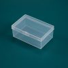 20 PCS Rectangular Transparent Storage Box Plastic Universal Packaging Box With Cover Parts Accessories Storage Box