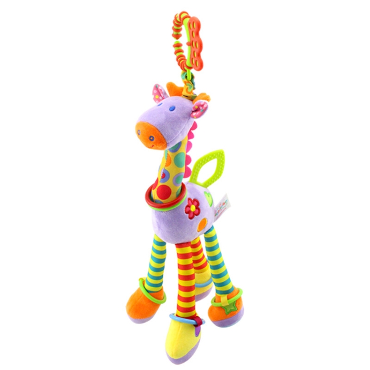 Baby Carriage Hanging Toy 0-1 Year Old Bell Teether Giraffe Bed Bell