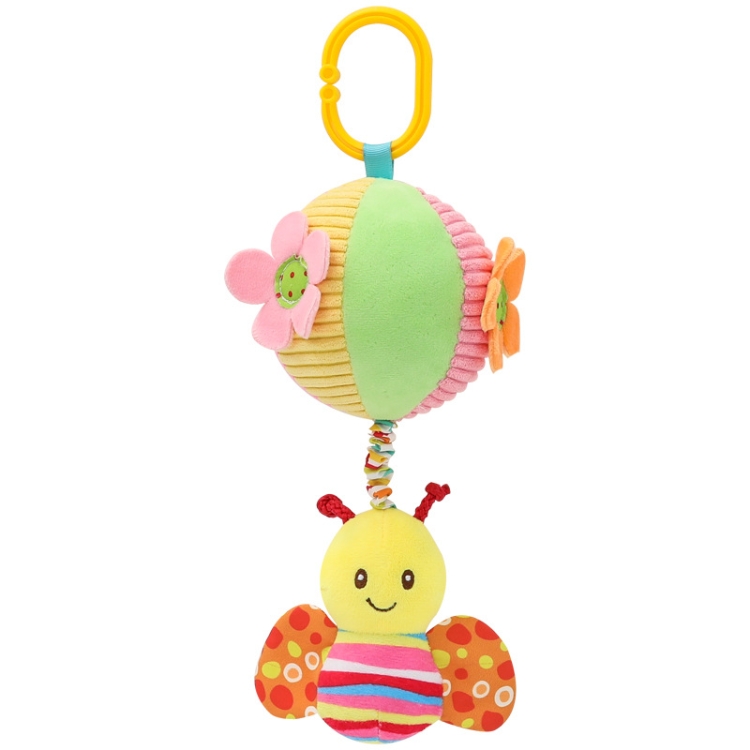 Stroller Drawstring Cloth Ball Toy Baby Soothing Hand Grab Ball Plush Bed Bell Lathe Pendant