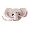 10 PCS Elephant Seamless Hook Three-Hooks Nail-Free Door Rear Hook