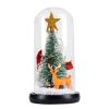 Christmas Cedar Window Display Glass Cover LED Light Ornaments